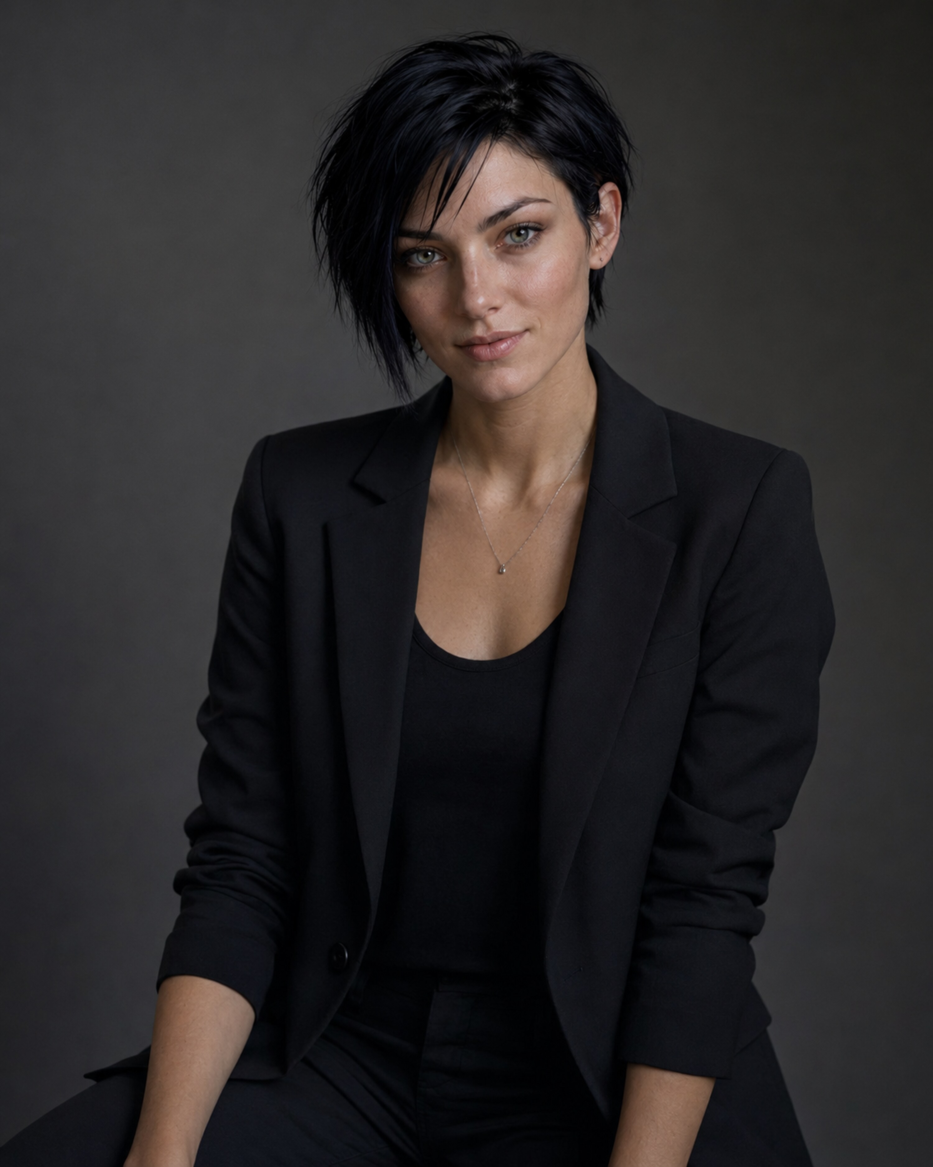 Official portrait of virtual performer Mia Lawson.